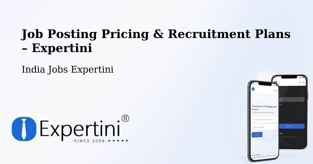 Job Posting Pricing & Recruitment Plans – Davanagere - Davanagere, India Jobs Expertini